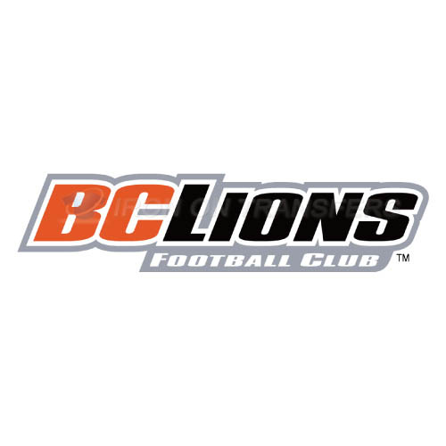 BC Lions Iron-on Stickers (Heat Transfers)NO.7569